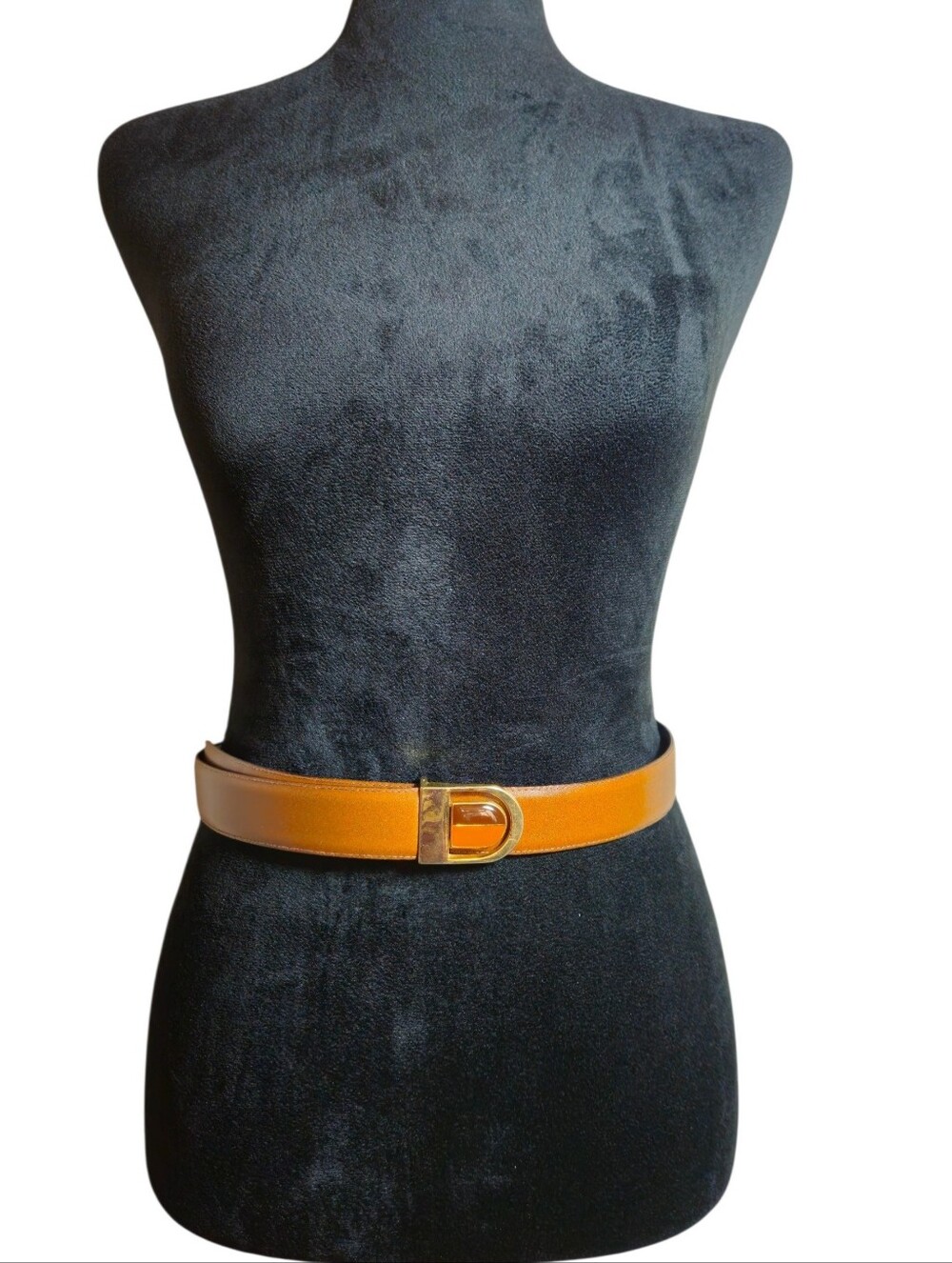 Vintage Riccardo Marcello Women's Camel Itailan Leather D-Ring Belt Size M